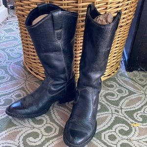 Born Fall Riding Boots Black Leather Tall Calf